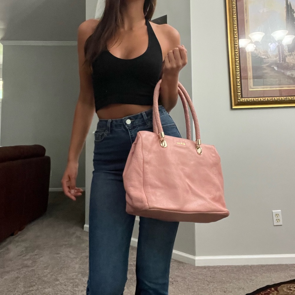 Pink Cole Haan Leather Purse